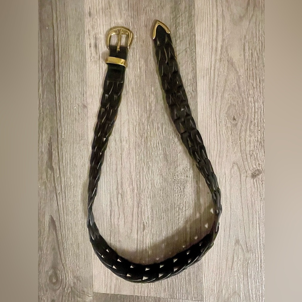 Limited, Genuine Leather, Woven Belt